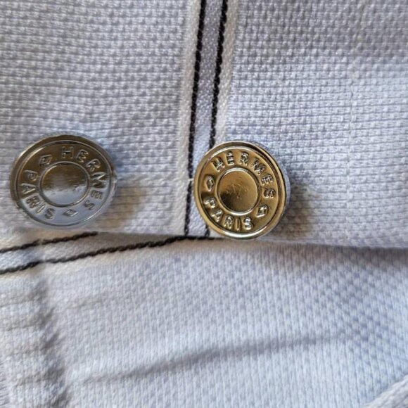 Hermes Button Down Cotton Striped Shirt - Picture 6 of 10